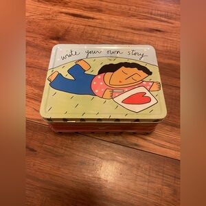 Y2K Lunchbox or Colorful Tin Box with Inspirational Design